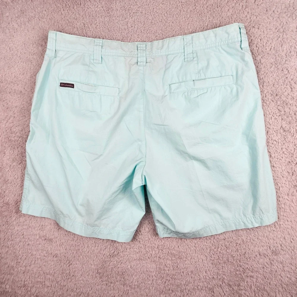 Columbia Mens 38 Shorts Casual Outdoor Hiking Travel Green Sportswear Beach Walk